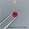 Viên Ruby facet Lục Yên màu đỏ huyết 0,55ct - IRRB 235055 hình ảnh