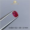 Viên Ruby facet Lục Yên màu huyết 0,42ct - IRRB 235042 hình ảnh