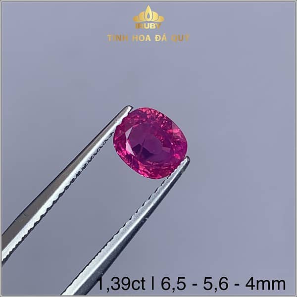 Viên Ruby facet màu đỏ hồng 1,39ct - IRRB 235139 hình ảnh