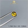 Viên Sapphire Bi clor 3 màu độc lạ 1,15ct - IRSP 234115 hình ảnh