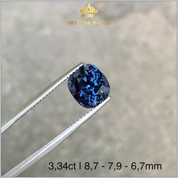 Viên Spinel tự nhiên màu xanh coban t3,34ct - IRSP 236334 hình ảnh