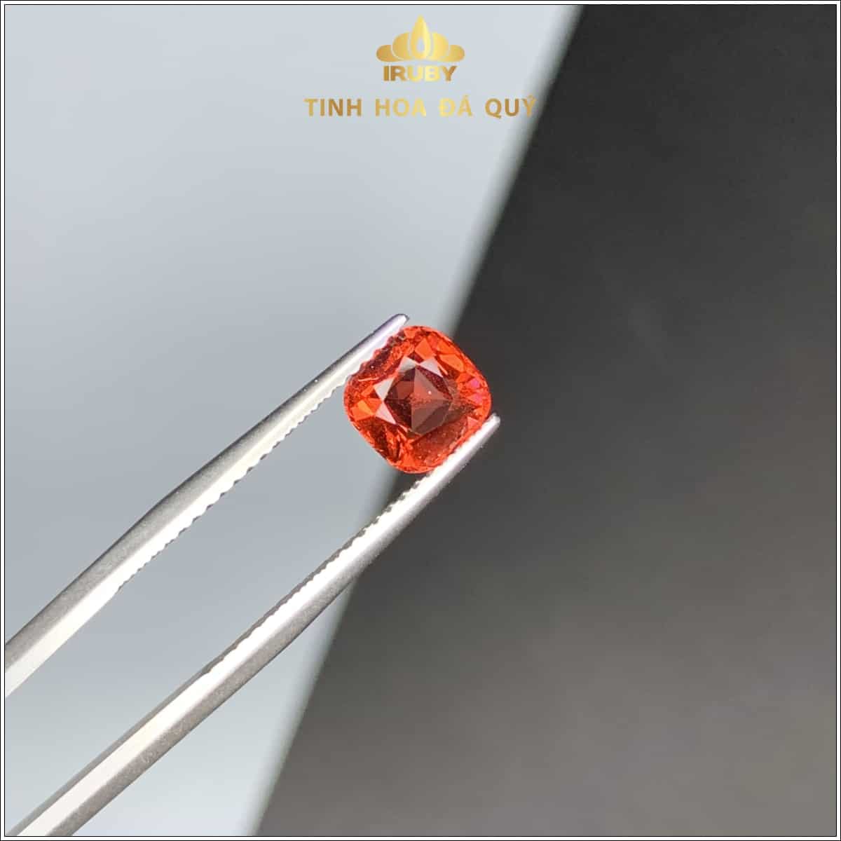 Viên đá Garnet màu đỏ cam 1,26ct - IRGN234126 hình ảnh 