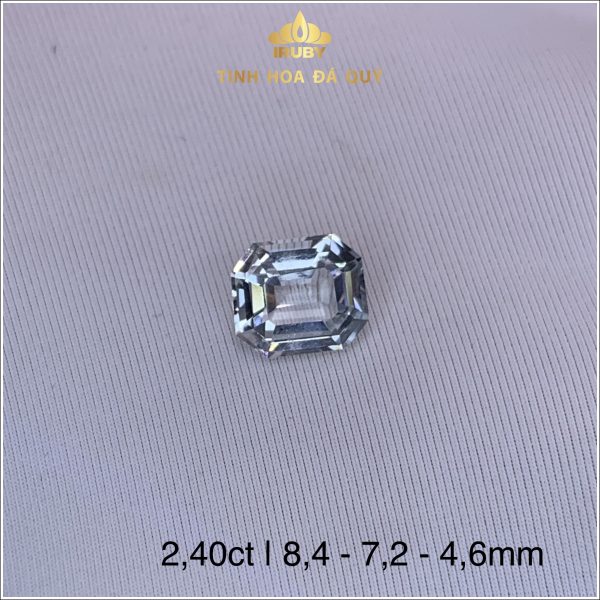 Đá Topaz Emerald trắng tinh khiết 2,40ct - IRTP 23724 hình ảnh 3