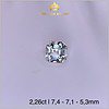 Đá Topaz màu trắng tinh khiết tự nhiên 100% 2,26ct - IRTP 237226 hình ảnh