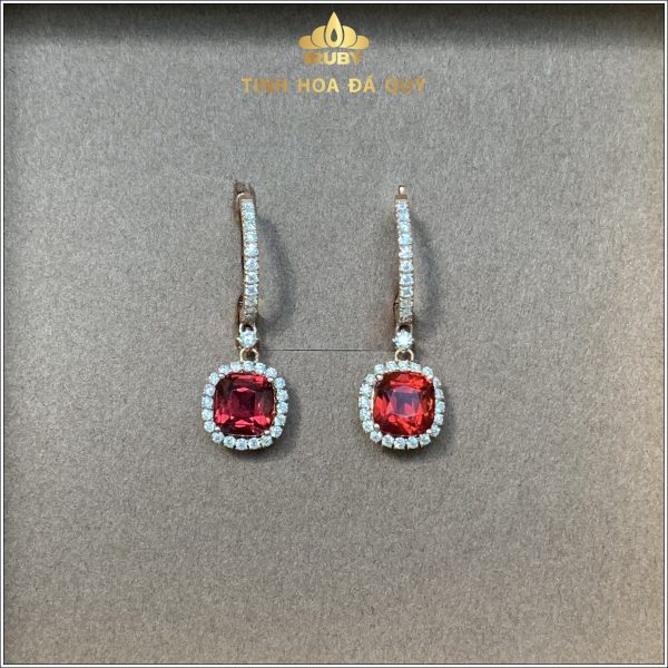 Đôi bông tai garnet thanh lịch sang trọng - IRGN 237460 hình ảnh 2