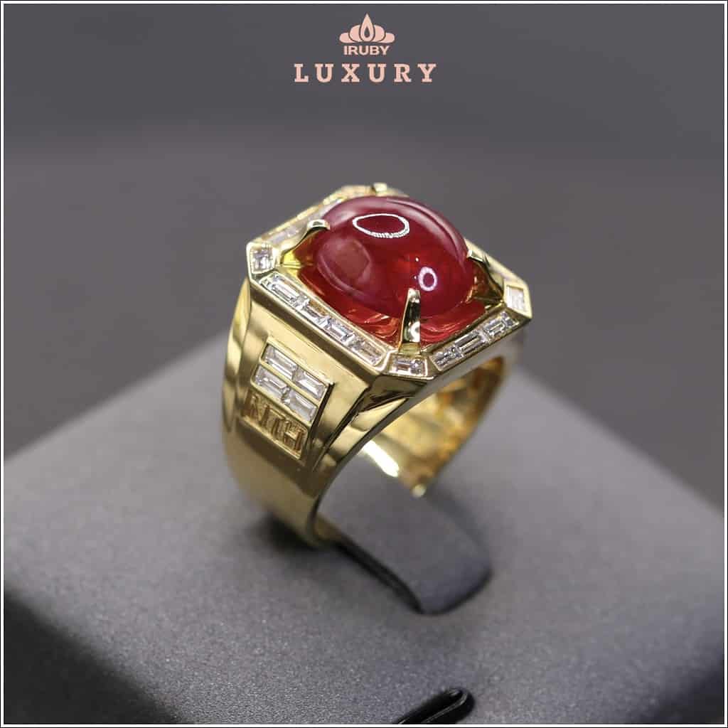 Nhẫn nam Ruby Luxury 9,20ct mẫu Chủ Tịch phong cách đỉnh cao 