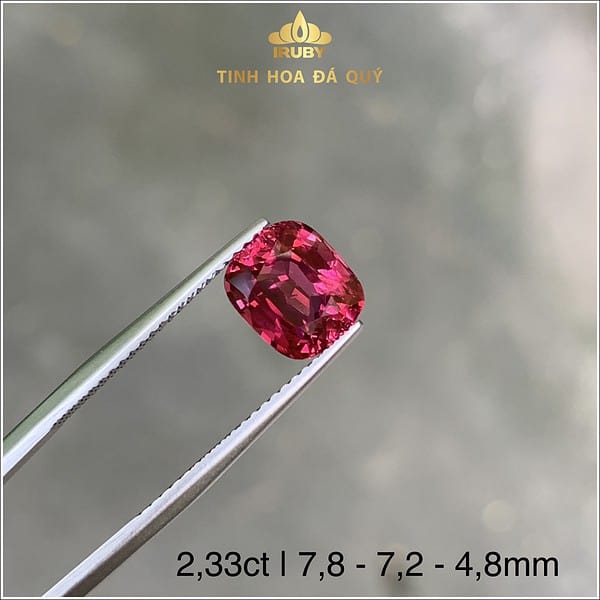 Viên Spinel đỏ đẹp khối tiêu chu7,8 - 7,2 - 4,8mmẩn 2,33ct - IRSI 237233 hình ảnh 3