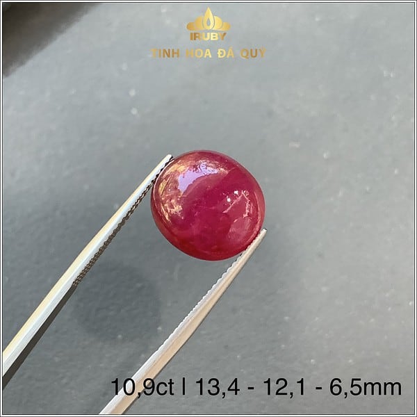 Viên Ruby Cabochon hàng tự nhiên Lục Yên 10,9ct - IRRB 237109 hình ảnh