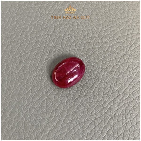 Viên Ruby cabochon Lục Yên chất kính trong 7,05ct – IRRB 237705 hình ảnh 1