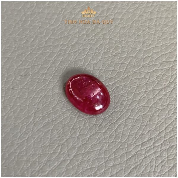 Viên Ruby cabochon Lục Yên chất kính trong 7,05ct – IRRB 237705 hình ảnh 3