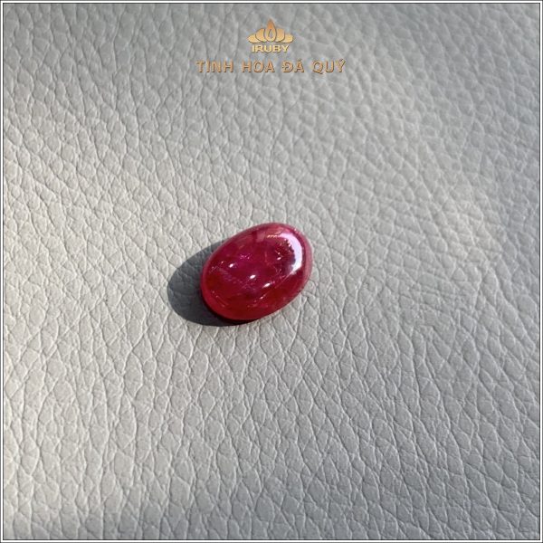 Viên Ruby cabochon Lục Yên chất kính trong 7,05ct – IRRB 237705 hình ảnh 4