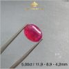 Viên Ruby cabochon Lục Yên tự nhiên 100% 5,00ct - IRRB 237500 hình ảnh