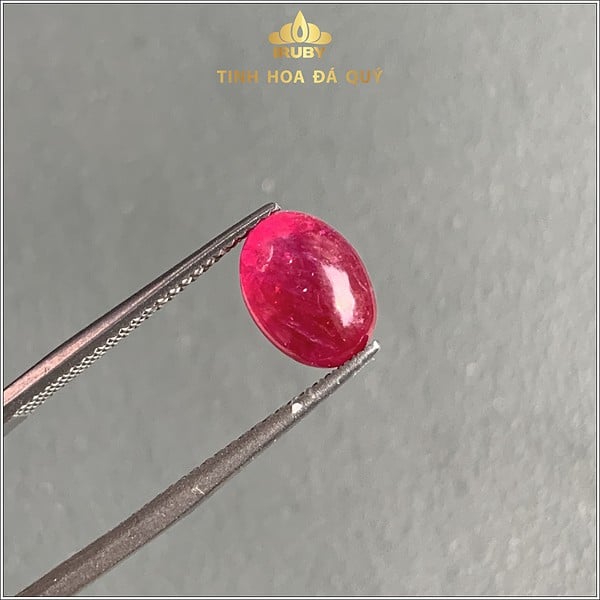 Viên Ruby cabochon màu đỏ tươi 3,22ct - IRRB 237322 hình ảnh 1