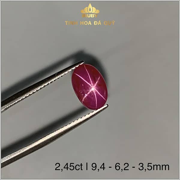 Viên Ruby sao Yên Bái tự nhiên 100% 2,45ct - IRRB 237245 hình ảnh