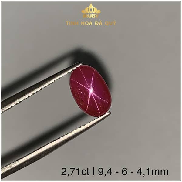 Viên Ruby sao Yên bái tự nhiên 2,71ct - IRRB 237271 hình ảnh