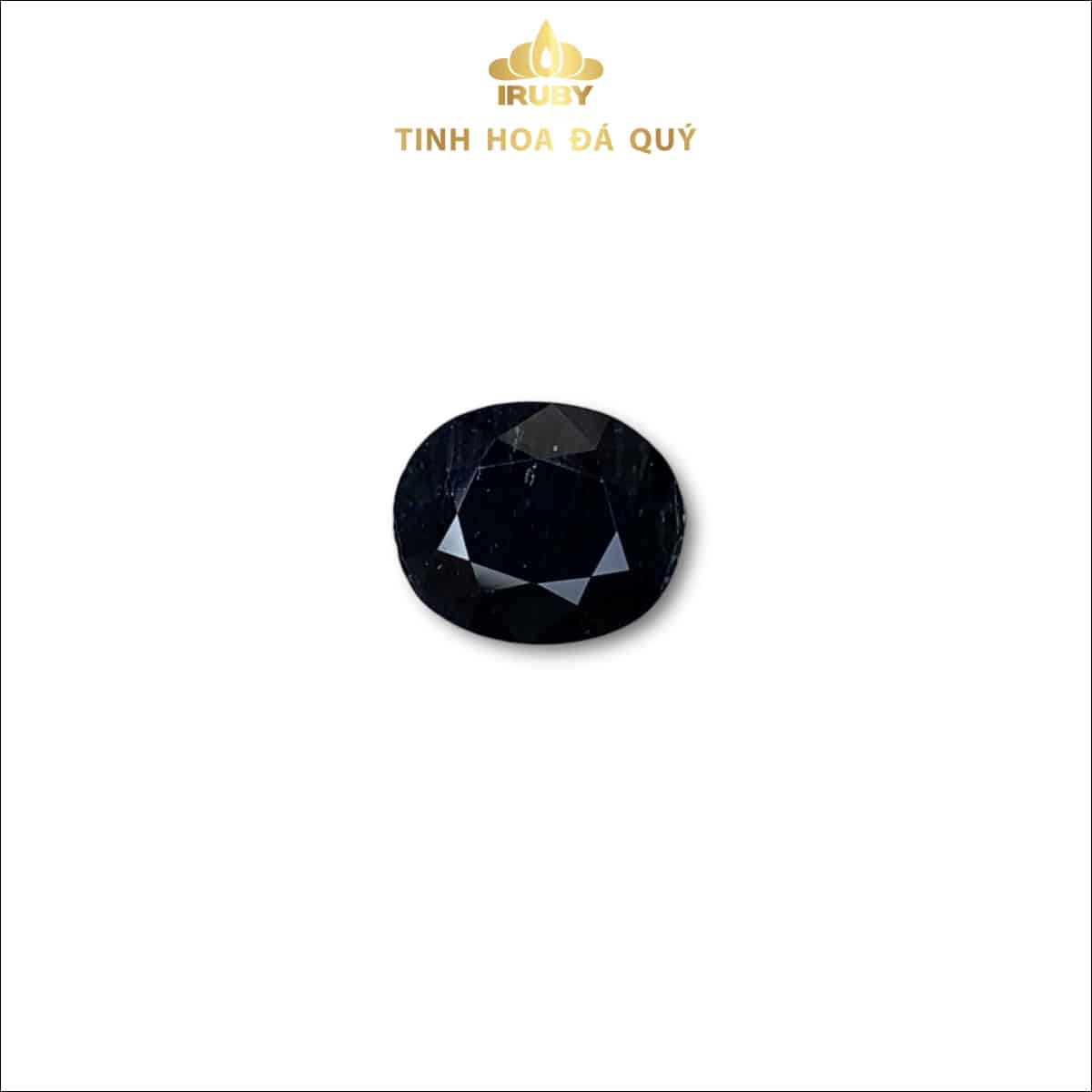 Viên Sapphire đen tuyền khối oval tiêu chuẩn 4,78ct – IRSP 237478
