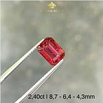 Viên Spinel màu đỏ đẹp lửa chiếu tốt toàn viên 2,40ct – IRSI 237240