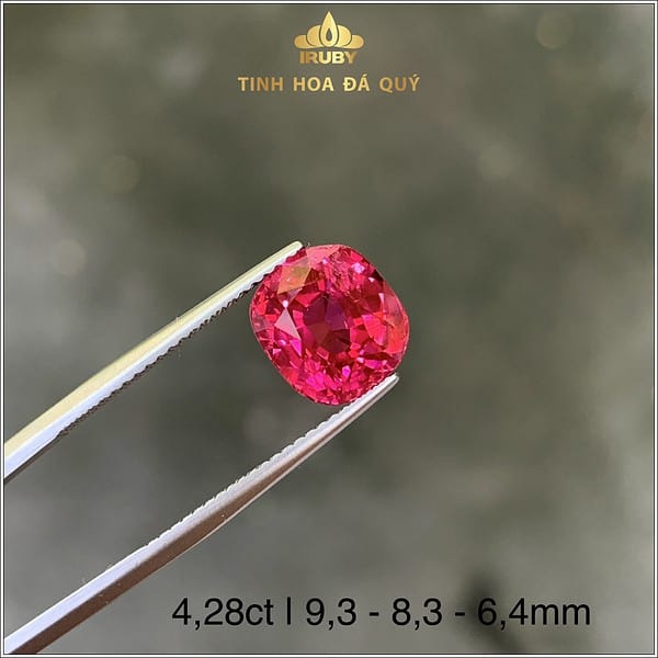 Viên Spinel tự nhiên màu đỏ đẹp 4,28ct - IRSI 237428 hình ảnh