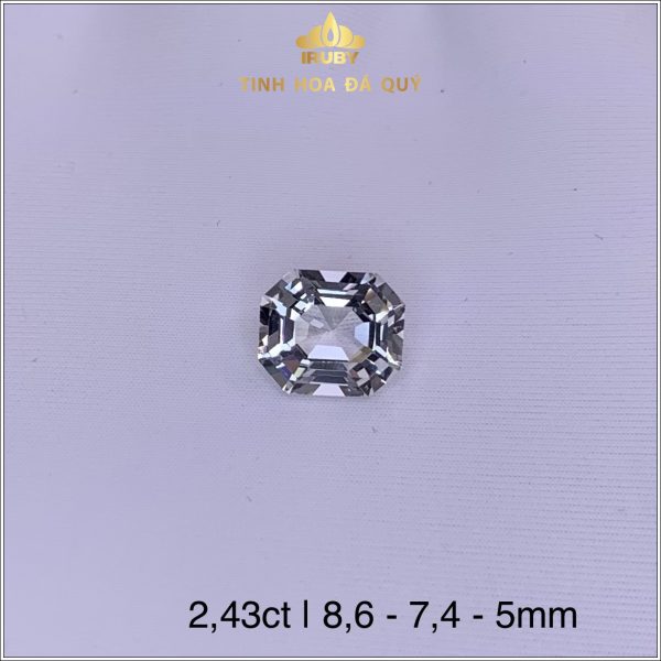 Viên Topaz màu trắng tinh khiết tự nhiên 2,43ct - IRTP 237243 hình ảnh 2