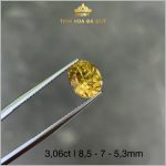 Viên Zircon tự nhiên màu vàng chanh 3,06ct – IRZC 237306