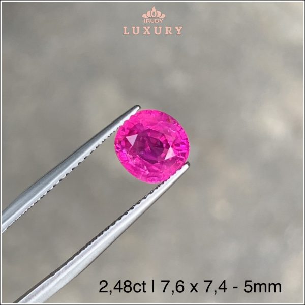 Viên Ruby Facet màu đỏ hồng 2,48ct tự nhiên 100% IRRF143 - 238248 hình ảnh