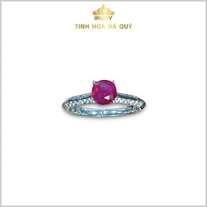 Nhẫn Ruby kết kim cương tự nhiên - IRDM 236520 hình ảnh