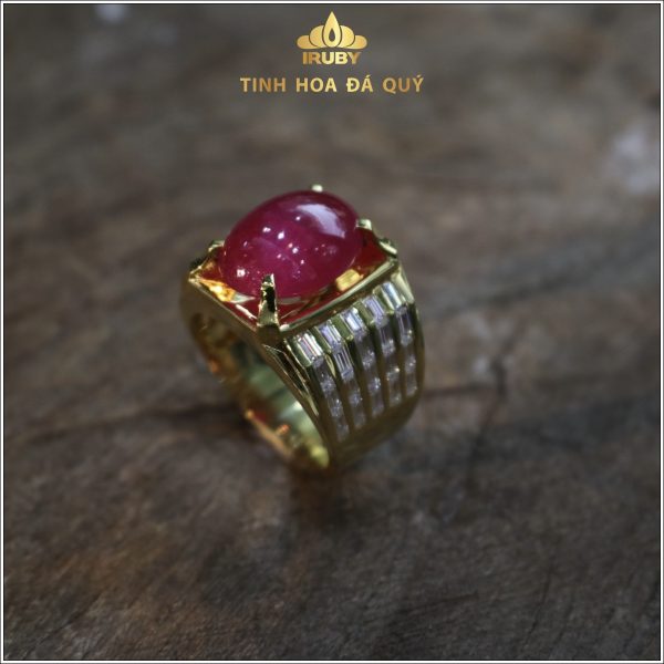 Nhẫn nam Ruby mẫu doanh nhân lịch lãm 12,9ct thiết kế dành riêng cho giới văn phòng, kinh doanh