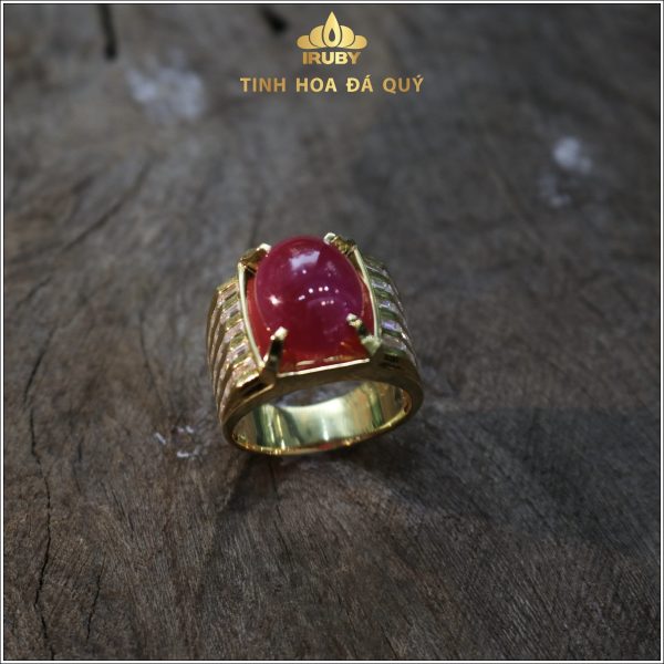 Nhẫn nam Ruby mẫu doanh nhân lịch lãm 12,9ct - IRRC 238129 hình ảnh 4