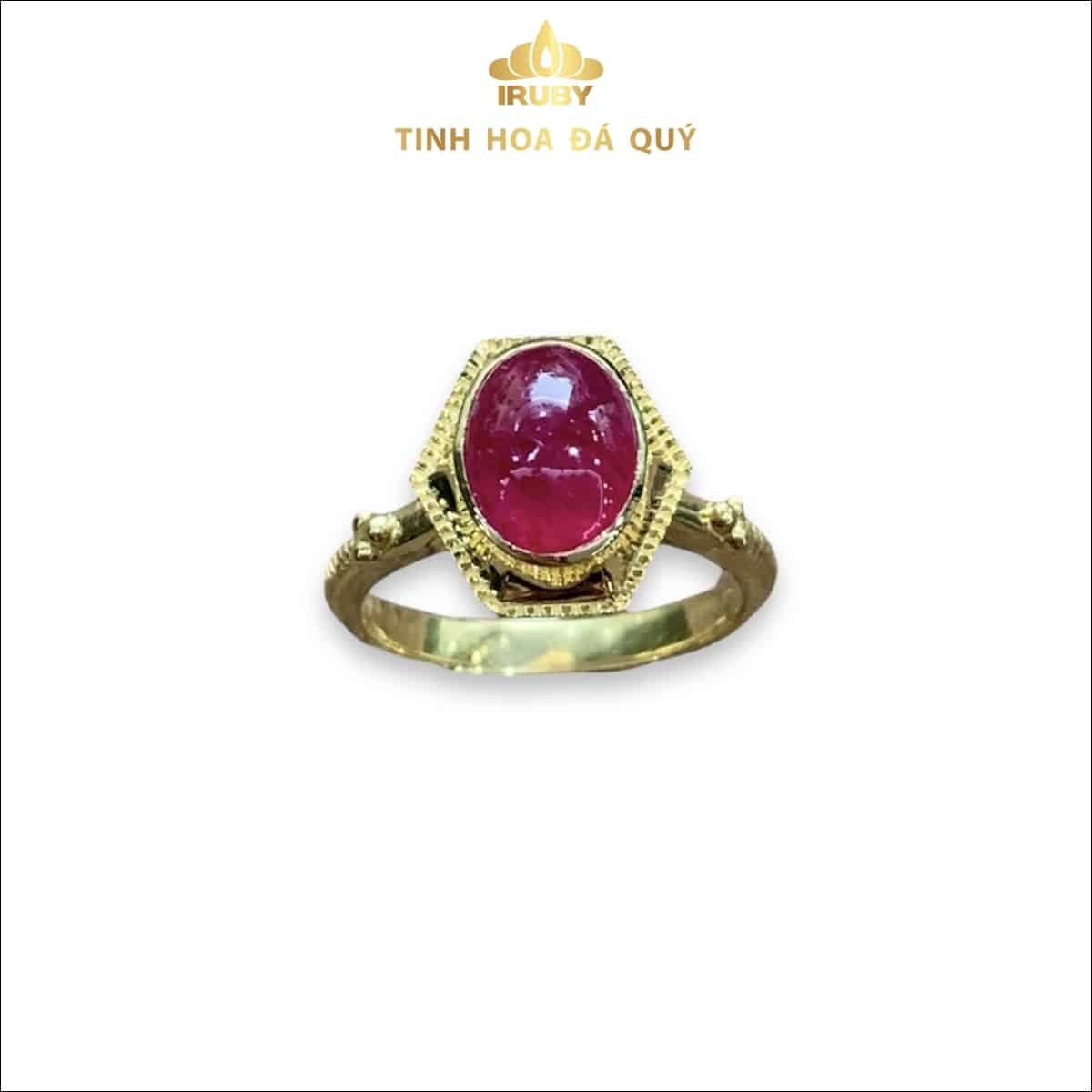 Nhẫn nữ Ruby Vintage phong cách Châu Âu - IRRB 238322