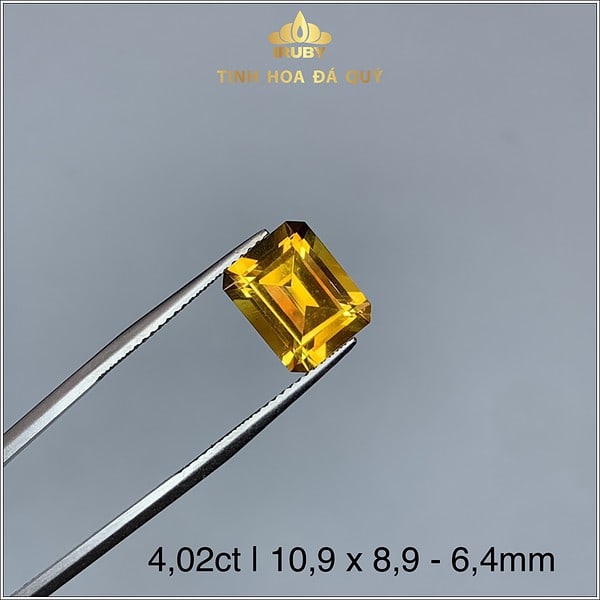 Viên Beryl màu vàng 4,02ct tự nhiên IRBR07 - 238402 hình ảnh