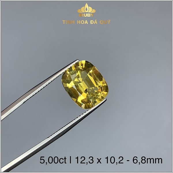 Viên Citrin màu vàng 5,00ct tự nhiên IRCT06 - 238500 hình ảnh