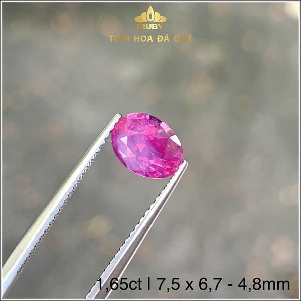 Viên Ruby facet 1,65ct Lục Yên IRRF138 - 238165 hình ảnh 1