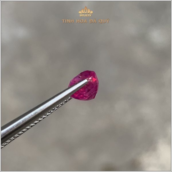 Viên Ruby facet màu đỏ hồng tự nhiên 100% 1,68ct - IRRF137 238168 hình ảnh 4