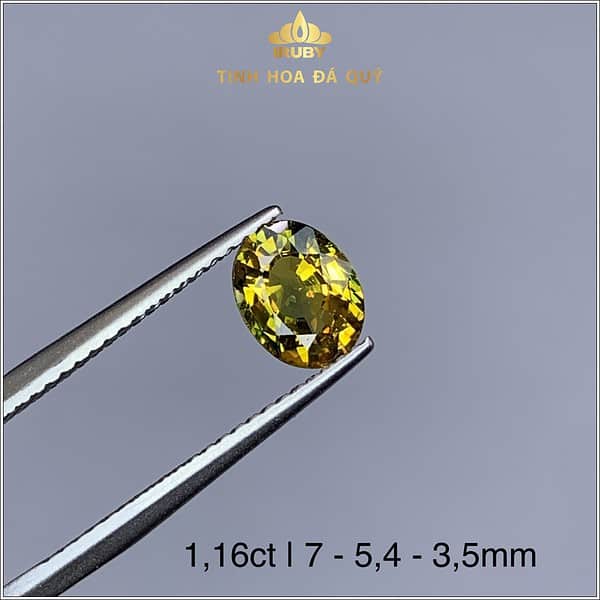 Viên Sapphire bicolor tự nhiên 100% 1,16ct - IRSP 238116 hình ảnh