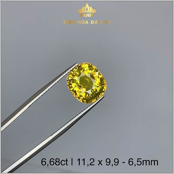 Viên Sapphire màu vàng 6,68ct tự nhiên IRYS123 - 23866 hình ảnh