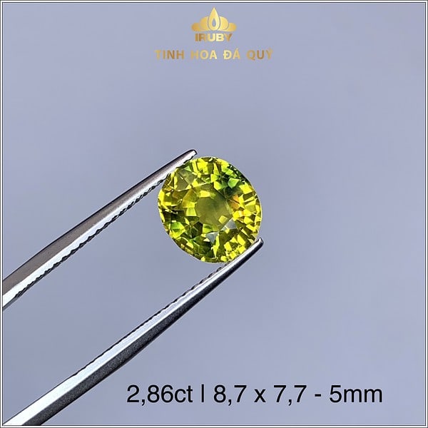 Viên Sapphire màu vàng chanh 2,86ct tự nhiên IRYS125 - 23828 hình ảnh