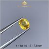 Viên Sapphire màu vàng đẹp tự nhiên 100% 1,11ct - IRSP 238111 hình ảnh