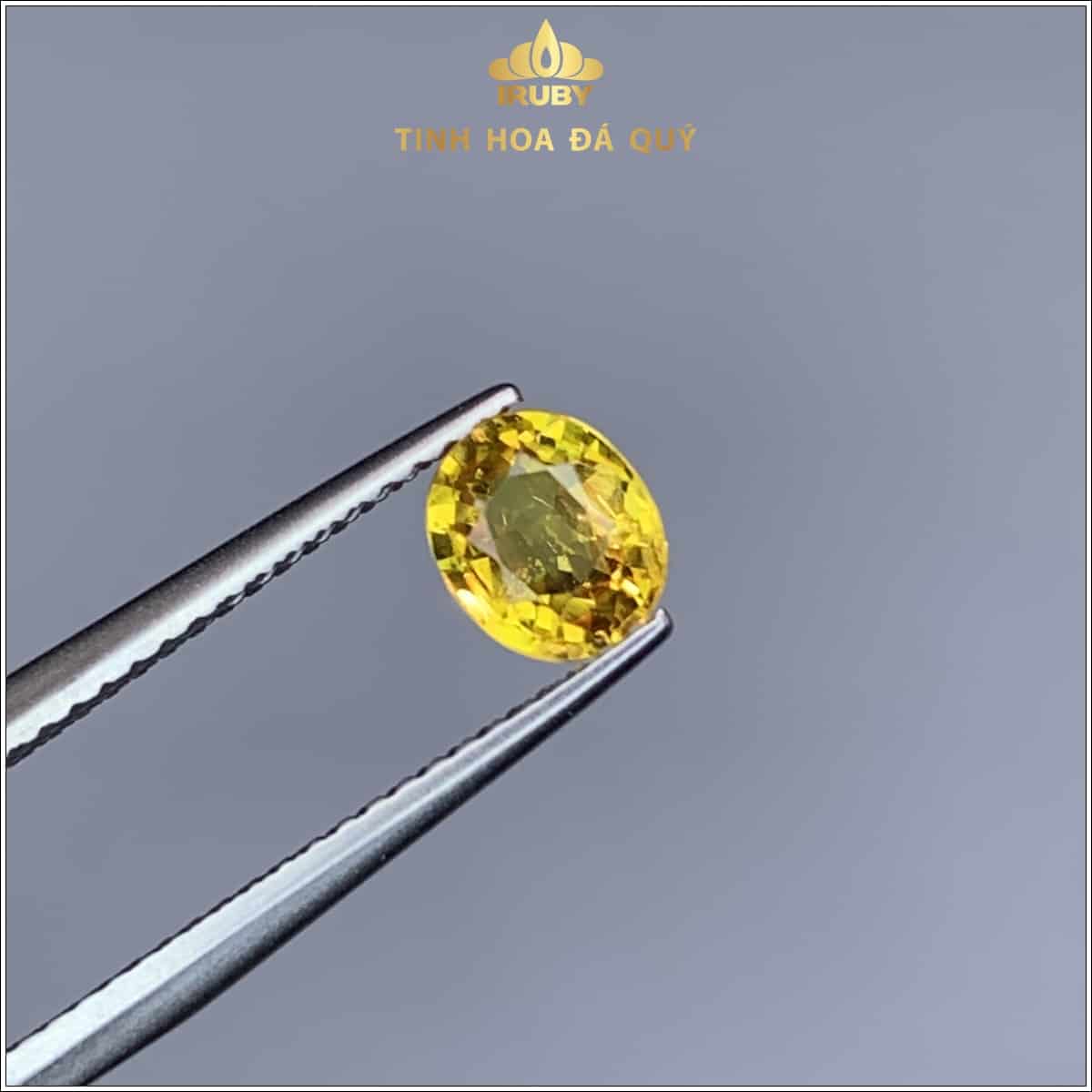 Viên Sapphire màu vàng đẹp tự nhiên 100% 1,11ct - IRSP 238111 hình ảnh 1