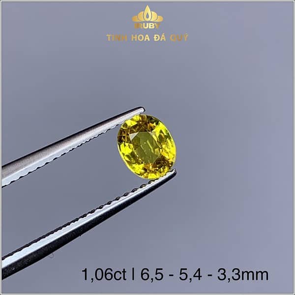 Viên Sapphire màu vàng tự nhiên 100% 1,06ct - IRSP 238106 hình ảnh