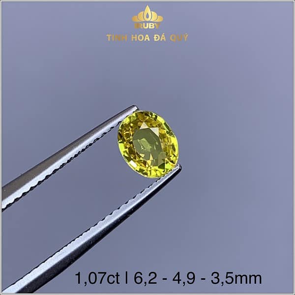 Viên Sapphire màu vàng tự nhiên 100% 1,07ct - IRSP 238107 hình ảnh