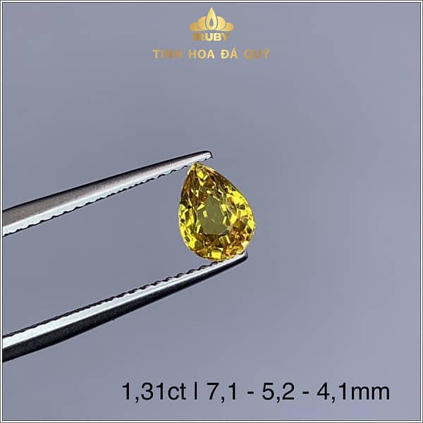 Viên Sapphire màu vàng tự nhiên 100% 1,31ct - IRSP 238131 hình ảnh