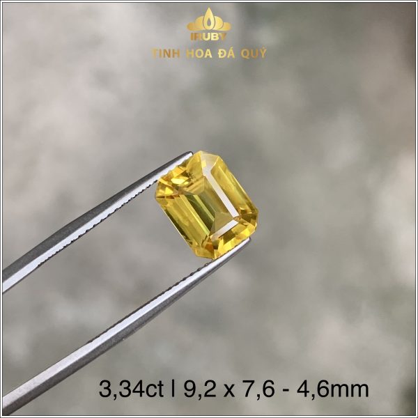 Viên Sapphire màu vàng tự nhiên 3,34ct - IRYS118 238334 hình ảnh 2