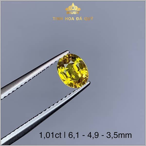 Viên Sapphire màu vàng tự nhiên nguyên bản 1,01ct - IRSP 238101 hình ảnh