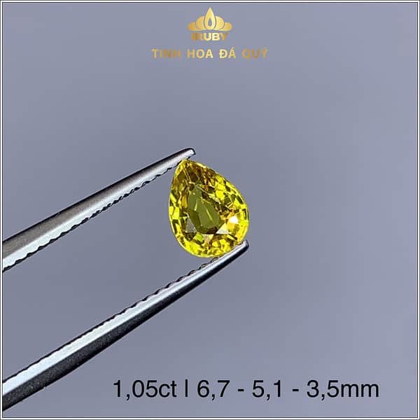 Viên Sapphire màu vàng tự nhiên nguyên bản 1,05ct - IRSP 238105 hình ảnh