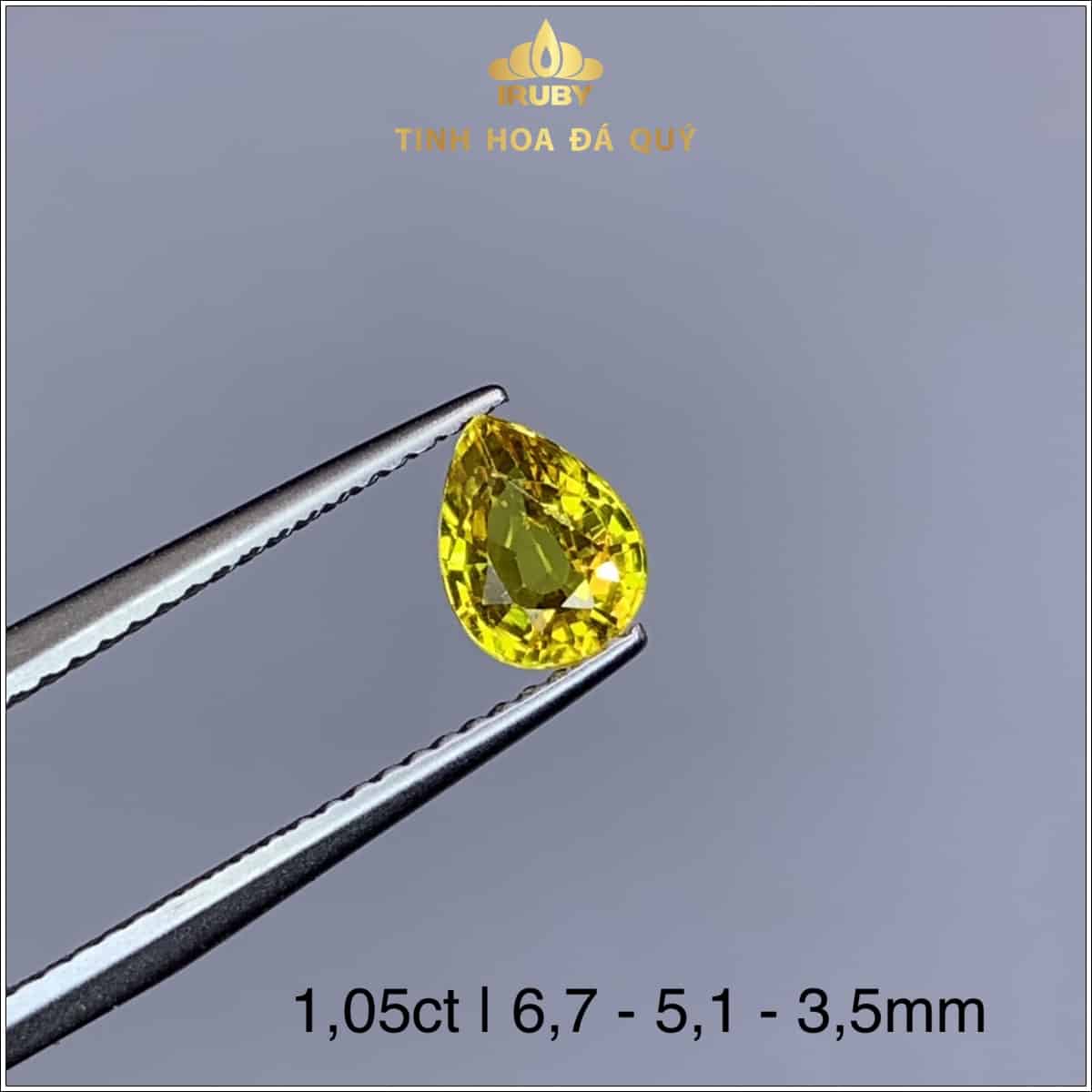 Viên Sapphire màu vàng tự nhiên nguyên bản 1,05ct - IRSP 238105 hình ảnh