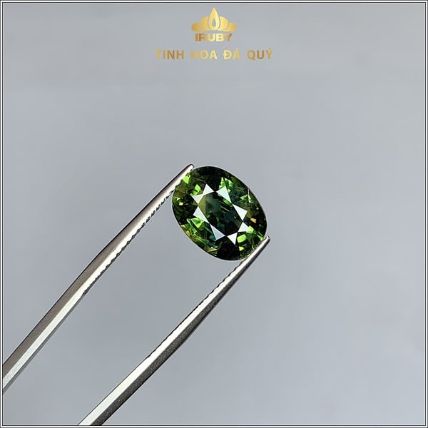 Viên Sapphire màu xanh lá 3,69ct tự nhiên IRGS126 - 23836 hình ảnh 1