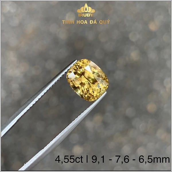 Viên Zircon tự nhiên 100% màu vàng Gold 4,55ct - IRZC 238455 hình ảnh