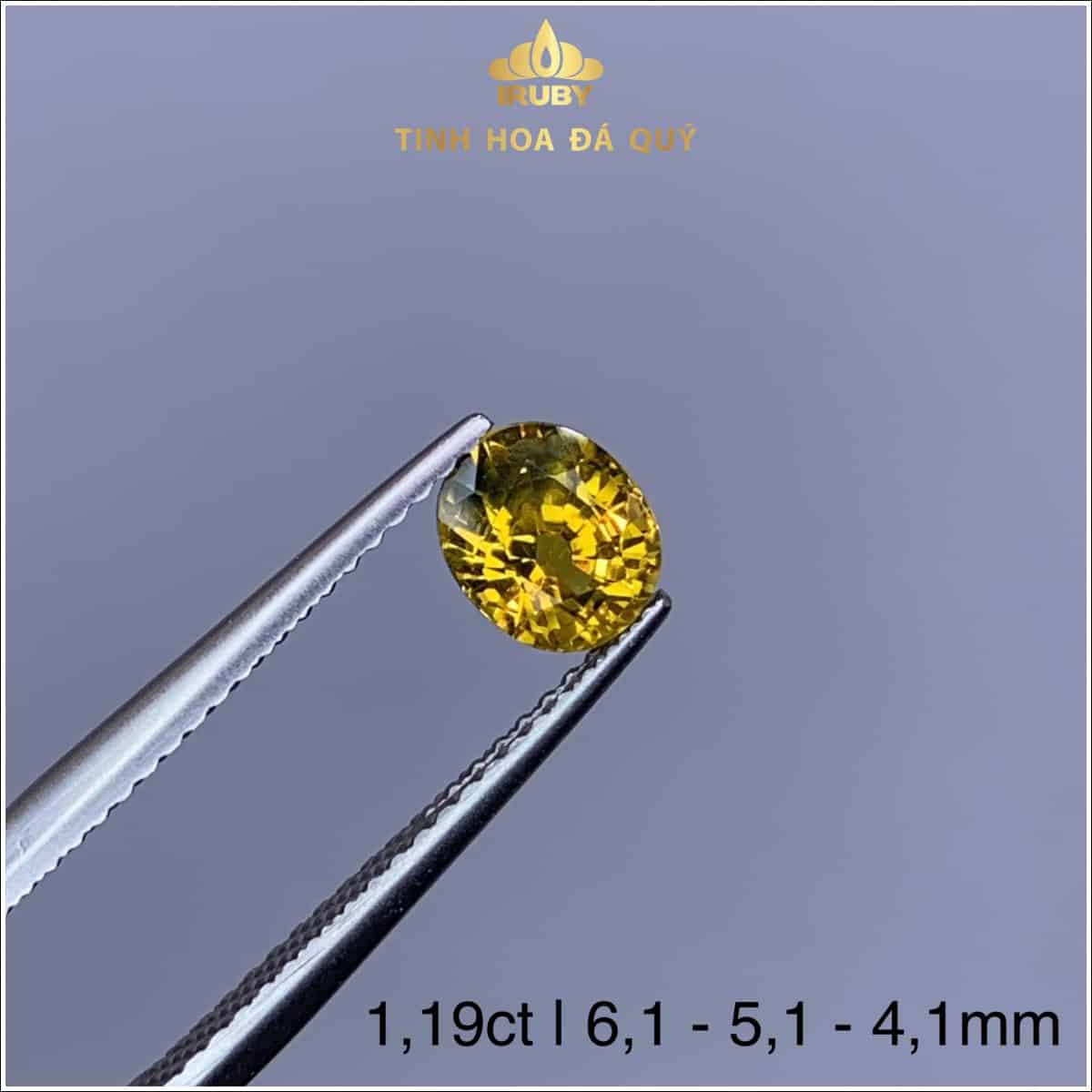 Đá Sapphire vàng tự nhiên 1,19ct - IRSP 238119 hình ảnh 4