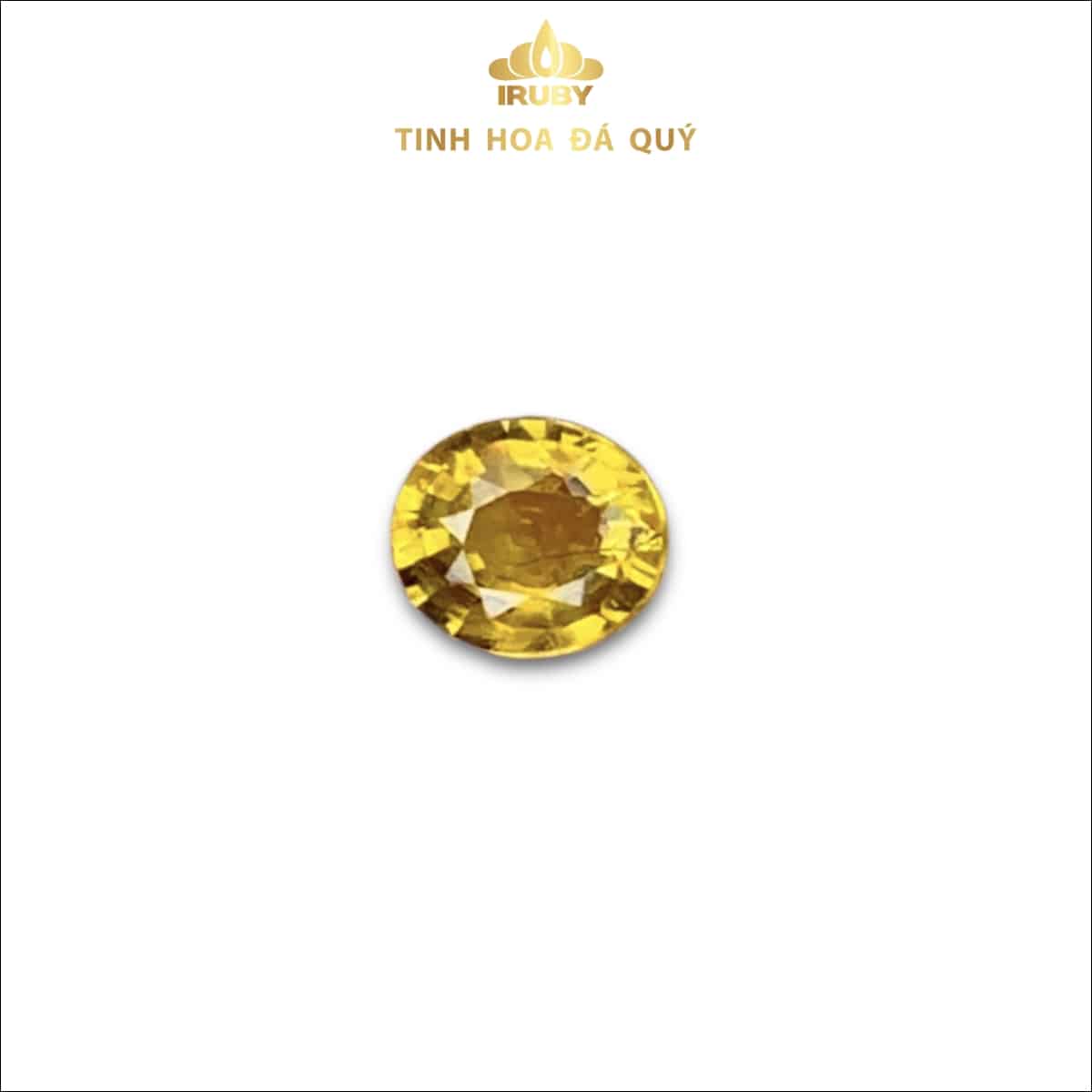 Đá Sapphire vàng tự nhiên khối Oval 0,75ct - IRSP 238075
