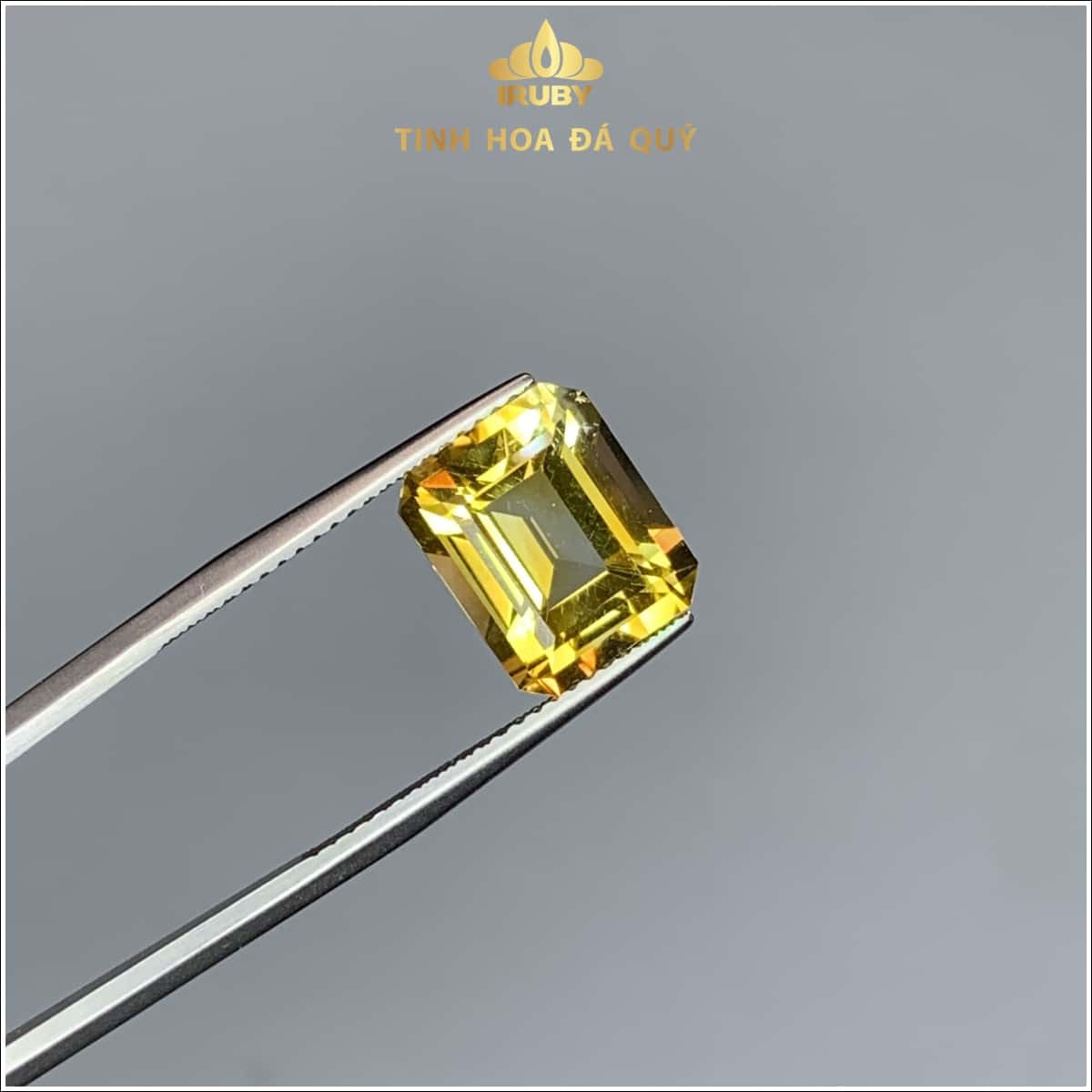 Viên Citrin vàng tự nhiên dáng Emerald 4,51ct IRCT02 - 238451 hình ảnh 2
